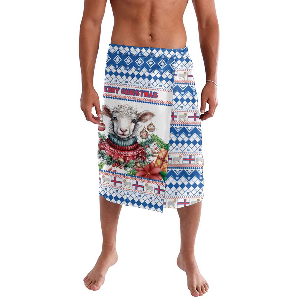 Faroe Islands Christmas Lavalava Cute Faroese Sheep Xmas Patterns - Wonder Print Shop