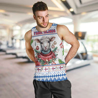 Faroe Islands Christmas Men Tank Top Cute Faroese Sheep Xmas Patterns - Wonder Print Shop
