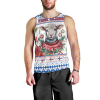 Faroe Islands Christmas Men Tank Top Cute Faroese Sheep Xmas Patterns - Wonder Print Shop
