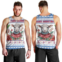 Faroe Islands Christmas Men Tank Top Cute Faroese Sheep Xmas Patterns - Wonder Print Shop