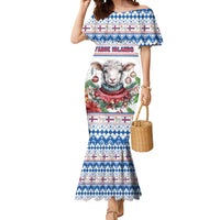 Faroe Islands Christmas Mermaid Dress Cute Faroese Sheep Xmas Patterns - Wonder Print Shop