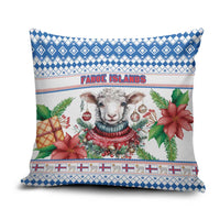 Faroe Islands Christmas Pillow Cover Cute Faroese Sheep Xmas Patterns - Wonder Print Shop