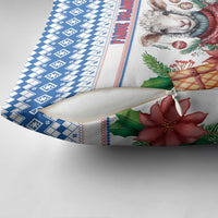 Faroe Islands Christmas Pillow Cover Cute Faroese Sheep Xmas Patterns - Wonder Print Shop