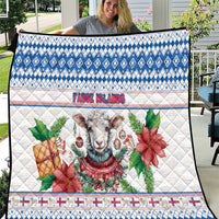 Faroe Islands Christmas Quilt Cute Faroese Sheep Xmas Patterns - Wonder Print Shop
