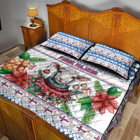 Faroe Islands Christmas Quilt Bed Set Cute Faroese Sheep Xmas Patterns - Wonder Print Shop