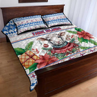 Faroe Islands Christmas Quilt Bed Set Cute Faroese Sheep Xmas Patterns - Wonder Print Shop