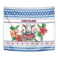 Faroe Islands Christmas Tapestry Cute Faroese Sheep Xmas Patterns - Wonder Print Shop