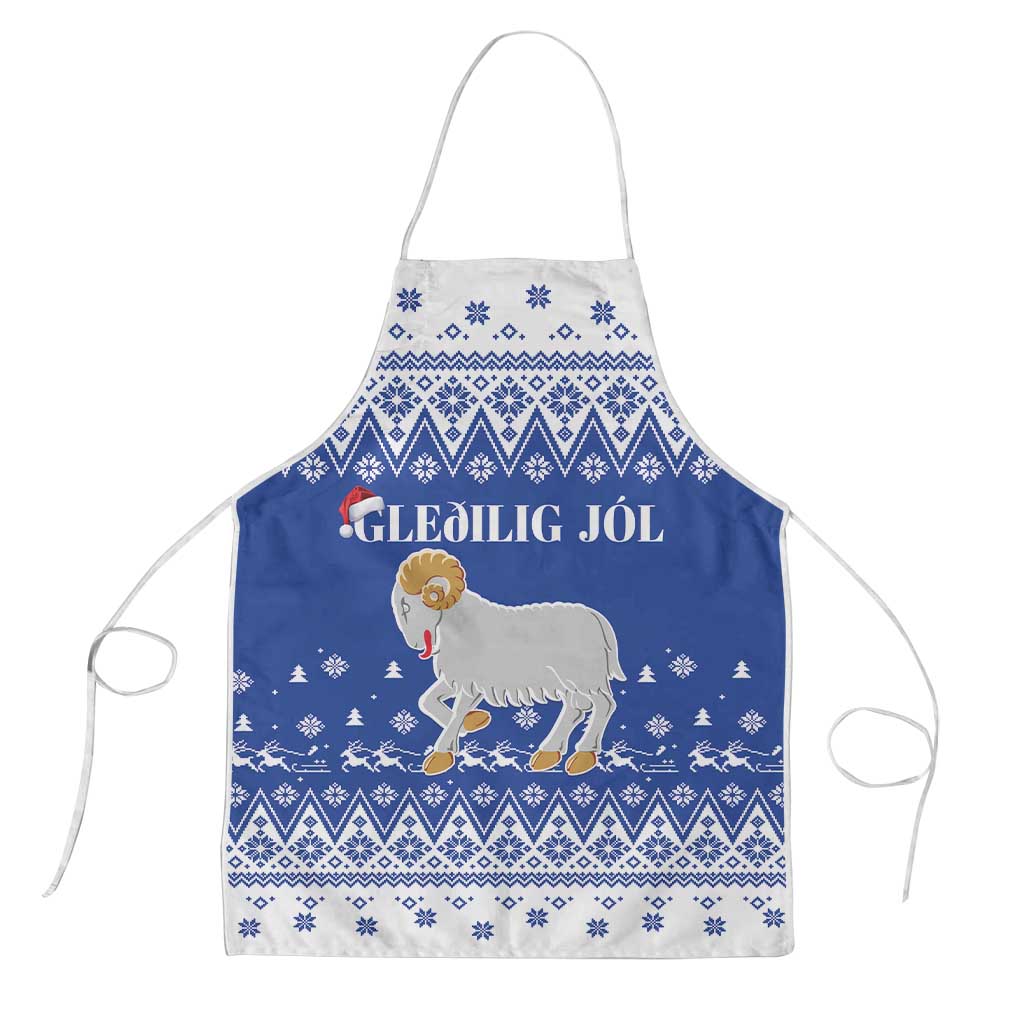 Faroe Islands Christmas Apron Coat Of Arms Xmas Patterns - Wonder Print Shop