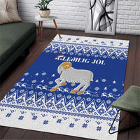 Faroe Islands Christmas Area Rug Coat Of Arms Xmas Patterns - Wonder Print Shop