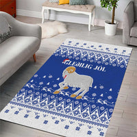 Faroe Islands Christmas Area Rug Coat Of Arms Xmas Patterns - Wonder Print Shop