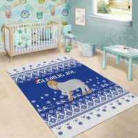 Faroe Islands Christmas Area Rug Coat Of Arms Xmas Patterns - Wonder Print Shop