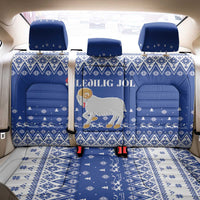 Faroe Islands Christmas Back Car Seat Cover Coat Of Arms Xmas Patterns - Wonder Print Shop