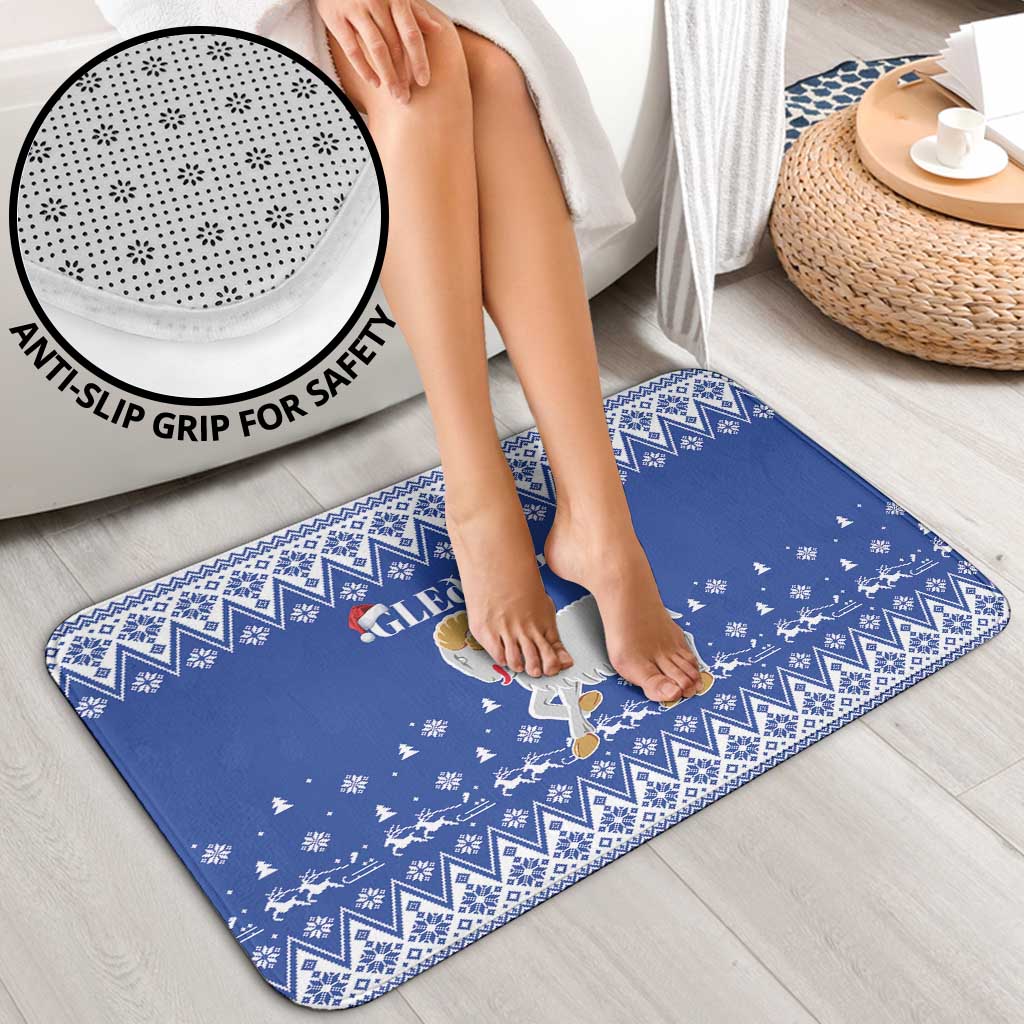 Faroe Islands Christmas Bathroom Set Coat Of Arms Xmas Patterns - Wonder Print Shop