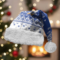 Faroe Islands Christmas Santa Hat Coat Of Arms Xmas Patterns - Wonder Print Shop