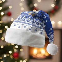 Faroe Islands Christmas Santa Hat Coat Of Arms Xmas Patterns - Wonder Print Shop