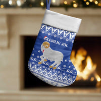 Faroe Islands Christmas Stocking Coat Of Arms Xmas Patterns - Wonder Print Shop