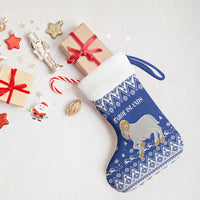 Faroe Islands Christmas Stocking Coat Of Arms Xmas Patterns - Wonder Print Shop