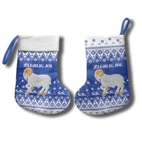 Faroe Islands Christmas Stocking Coat Of Arms Xmas Patterns - Wonder Print Shop