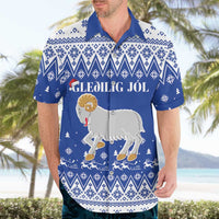 Faroe Islands Christmas Hawaiian Shirt Coat Of Arms Xmas Patterns - Wonder Print Shop