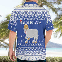 Faroe Islands Christmas Hawaiian Shirt Coat Of Arms Xmas Patterns - Wonder Print Shop