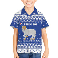 Faroe Islands Christmas Hawaiian Shirt Coat Of Arms Xmas Patterns - Wonder Print Shop