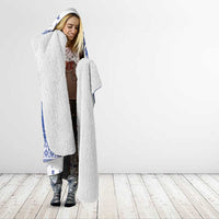 Faroe Islands Christmas Hooded Blanket Coat Of Arms Xmas Patterns - Wonder Print Shop