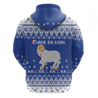 Faroe Islands Christmas Hoodie Coat Of Arms Xmas Patterns - Wonder Print Shop