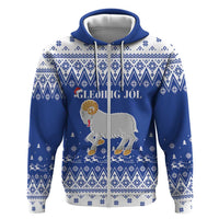 Faroe Islands Christmas Hoodie Coat Of Arms Xmas Patterns - Wonder Print Shop