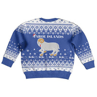 Faroe Islands Christmas Kid Ugly Christmas Sweater Coat Of Arms Xmas Patterns - Wonder Print Shop