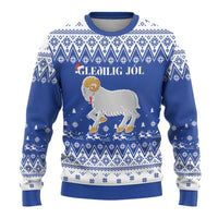 Faroe Islands Christmas Ugly Christmas Sweater Coat Of Arms Xmas Patterns - Wonder Print Shop