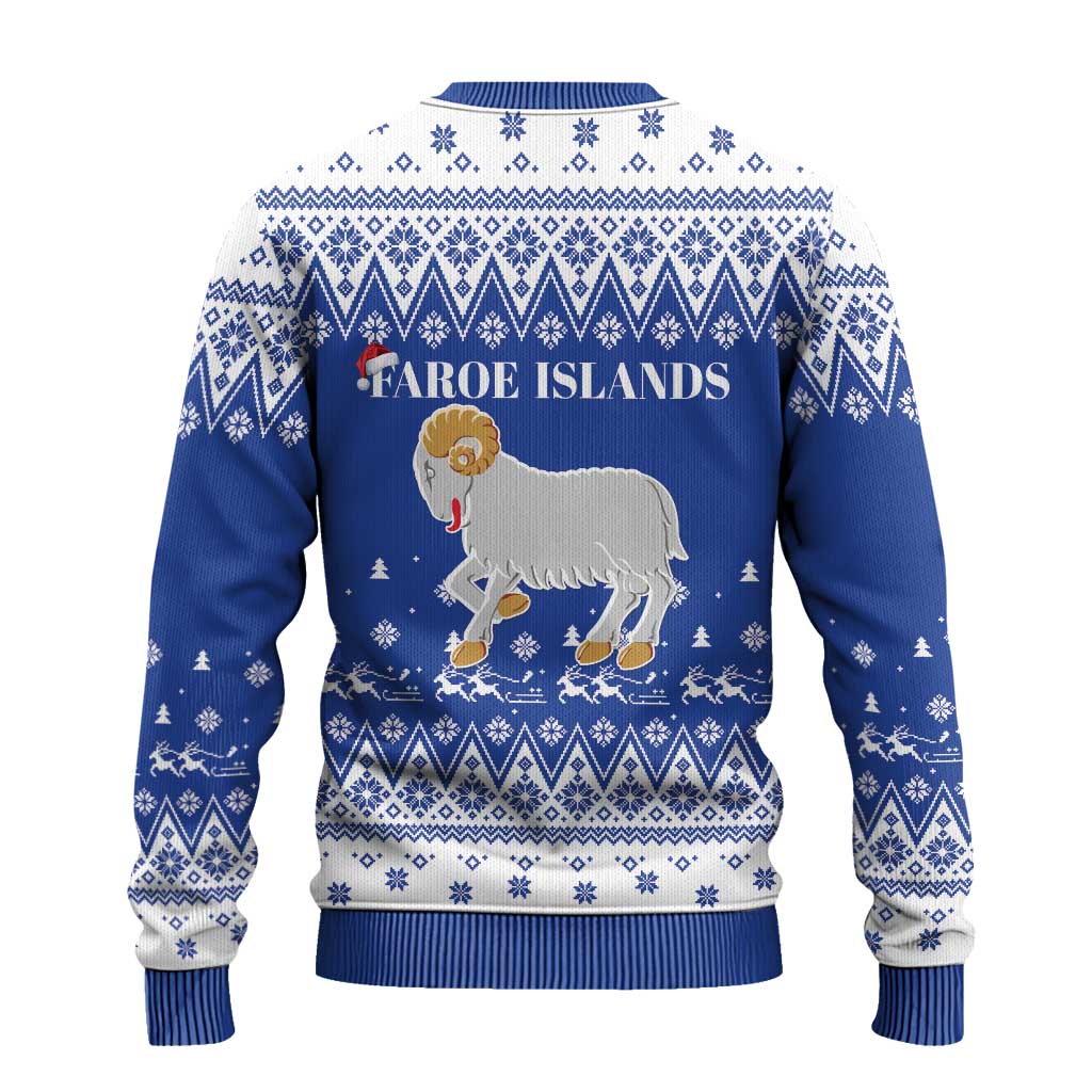 Faroe Islands Christmas Ugly Christmas Sweater Coat Of Arms Xmas Patterns - Wonder Print Shop