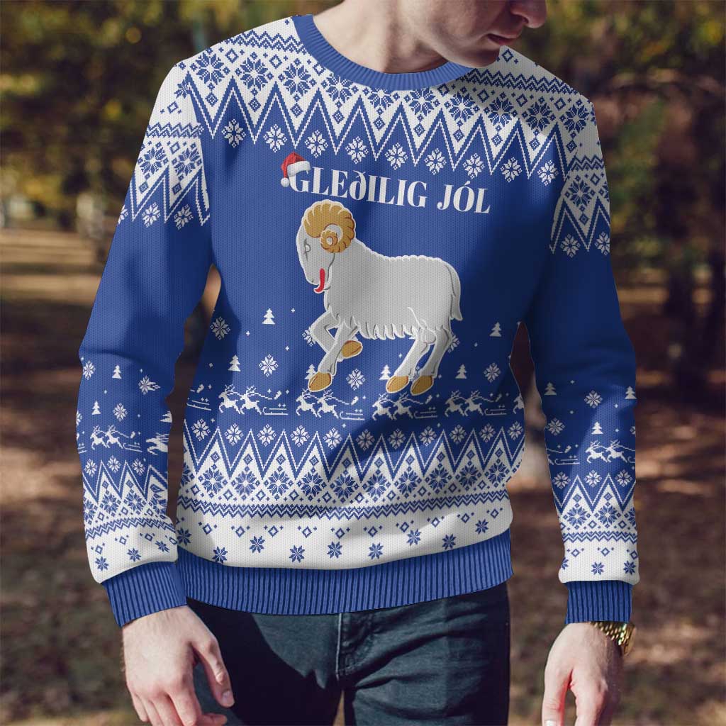 Faroe Islands Christmas Ugly Christmas Sweater Coat Of Arms Xmas Patterns - Wonder Print Shop