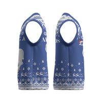 Faroe Islands Christmas Knitted V-Neck Vest Coat Of Arms Xmas Patterns - Wonder Print Shop