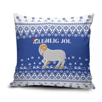 Faroe Islands Christmas Pillow Cover Coat Of Arms Xmas Patterns - Wonder Print Shop