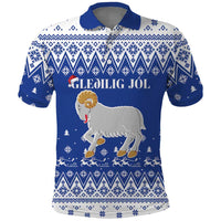 Faroe Islands Christmas Polo Shirt Coat Of Arms Xmas Patterns - Wonder Print Shop