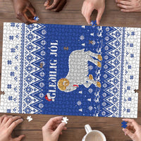 Faroe Islands Christmas Puzzle Coat Of Arms Xmas Patterns - Wonder Print Shop