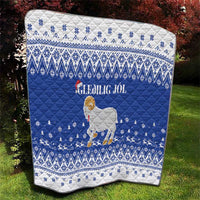 Faroe Islands Christmas Quilt Coat Of Arms Xmas Patterns - Wonder Print Shop