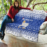 Faroe Islands Christmas Quilt Coat Of Arms Xmas Patterns - Wonder Print Shop