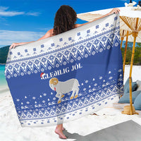 Faroe Islands Christmas Sarong Coat Of Arms Xmas Patterns - Wonder Print Shop