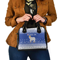 Faroe Islands Christmas Shoulder Handbag Coat Of Arms Xmas Patterns - Wonder Print Shop