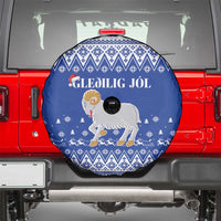 Faroe Islands Christmas Spare Tire Cover Coat Of Arms Xmas Patterns - Wonder Print Shop