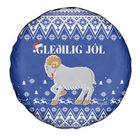 Faroe Islands Christmas Spare Tire Cover Coat Of Arms Xmas Patterns - Wonder Print Shop