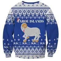 Faroe Islands Christmas Sweatshirt Coat Of Arms Xmas Patterns - Wonder Print Shop
