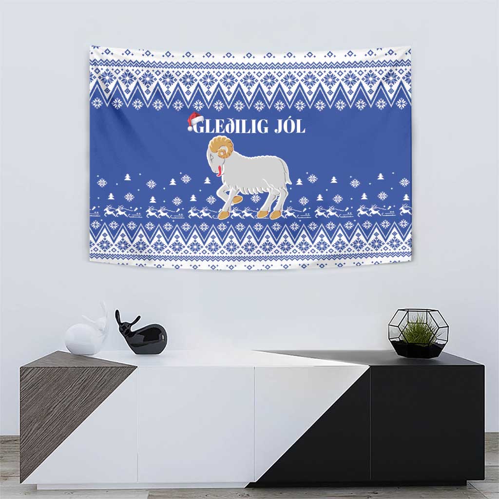 Faroe Islands Christmas Tapestry Coat Of Arms Xmas Patterns - Wonder Print Shop