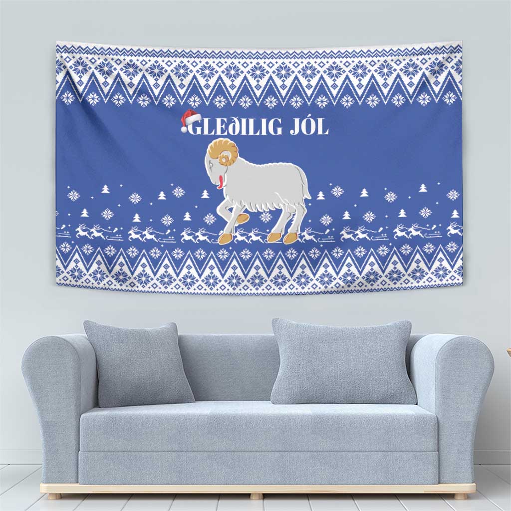 Faroe Islands Christmas Tapestry Coat Of Arms Xmas Patterns - Wonder Print Shop