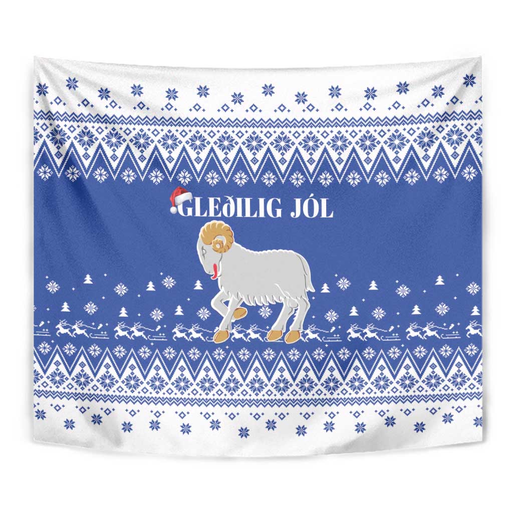 Faroe Islands Christmas Tapestry Coat Of Arms Xmas Patterns - Wonder Print Shop