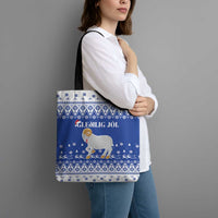 Faroe Islands Christmas Tote Bag Coat Of Arms Xmas Patterns - Wonder Print Shop
