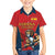 Custom Spain Rugby Family Matching Off Shoulder Maxi Dress and Hawaiian Shirt Los Leones Lion Mascot