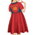 Custom Spain Rugby Kid Short Sleeve Dress Los Leones Lion Mascot - Wonder Print Shop