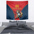 Custom Spain Rugby Tapestry Los Leones Lion Mascot - Wonder Print Shop